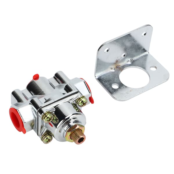 Edelbrock forgasser drivstofftrykkregulator sinklegering 1-4 PSI 3/8 NPT-port 12-804