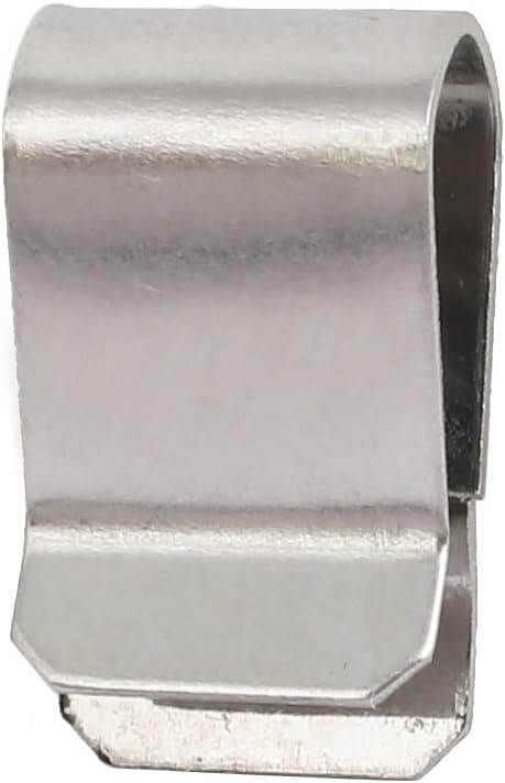 U-clips i rustfrit stål, sølv, 21,4 mm x 12 mm, 25 stk