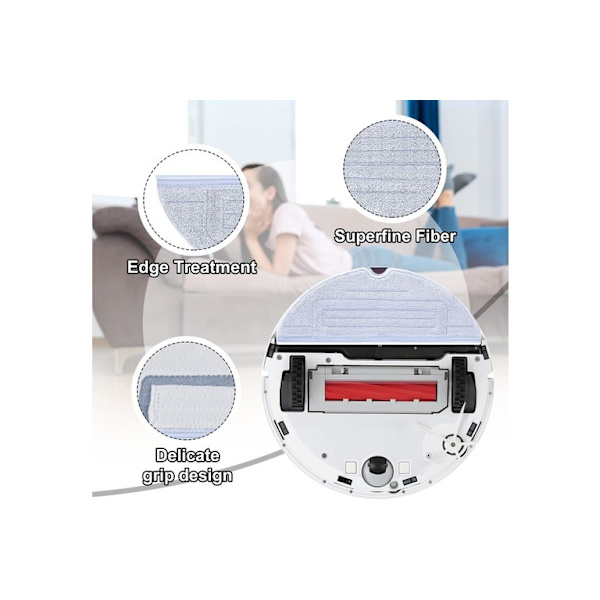 Roborock S7 Moppe, 8 dele udskiftningsmoppe til Roborock S7/S7 Plus/S7 MaxV
