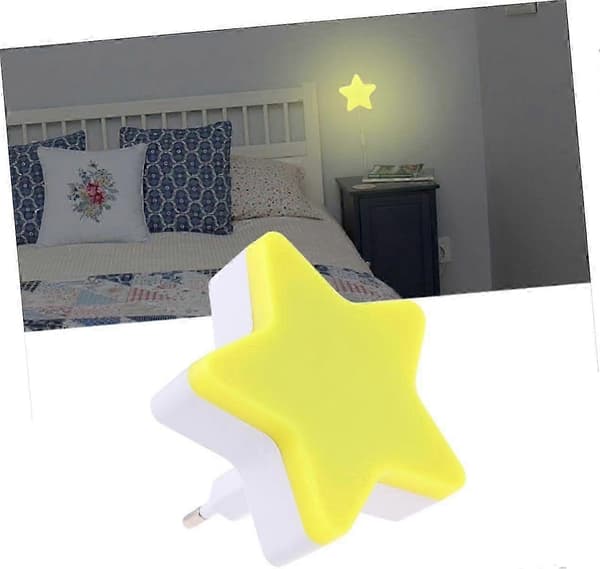 Barn Smart LED Nattlys Vegglampe, Dimbar Barnerom Belysning, Hvit—ls