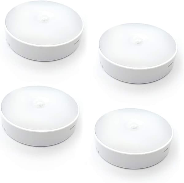 Bevægelsessensorlamper, automatisk LED-belysning, skab, garderobe og andre lamper, 4 stk.