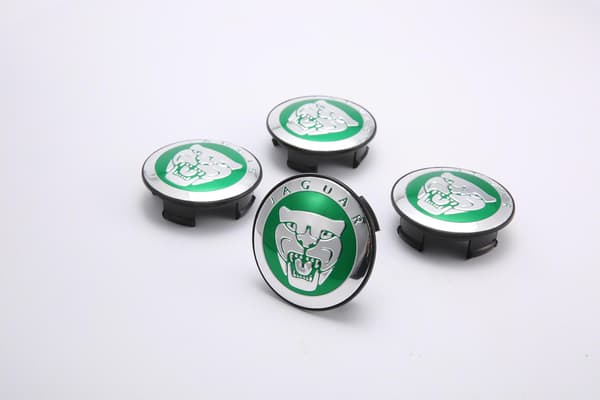 4 stk J01- 59MM 4-pakning senterkopper Jaguar Sølv en størrelse