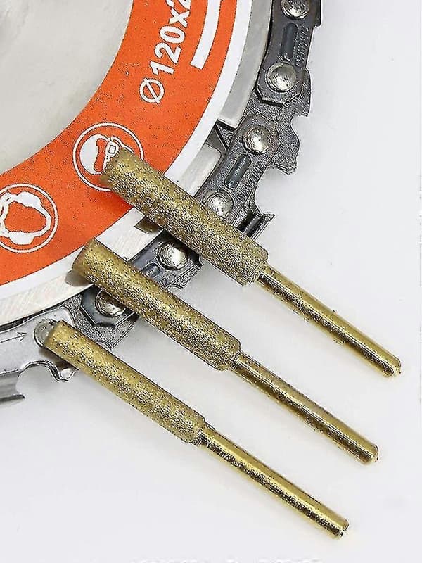 12 stk Diamant Motorsav Slibebits til Dremel Værktøj, Professionel Præcision Kædeslibning 5.5mm