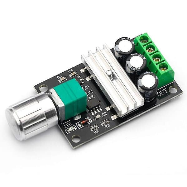 DC 6V 12V 24V 28VDC 3A 80W PWM Motorhastighetsregulator Justerbar Variabel Hastighetskontroll Wi—ls