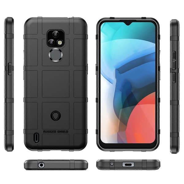 For Lenovo K12 Full Coverage Støtsikkert TPU-telefondeksel Black