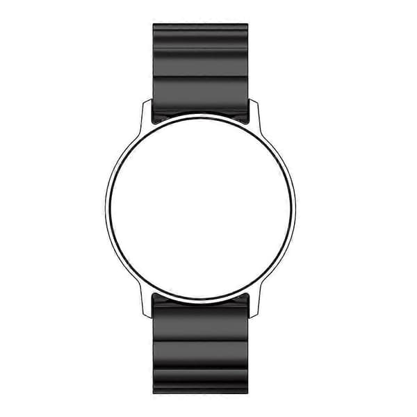 22 mm fladt spænde urrem i rustfrit stål til Huawei Watch GT2e GT2 46 mm (sort) Black