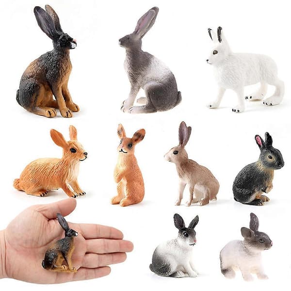 Simulerede Zoo Action Figur Bondegårds Kanin Model Legetøj til Børn Søde Mini Dyrefigur Pædagogisk Legetøj Gave Hjem—ls