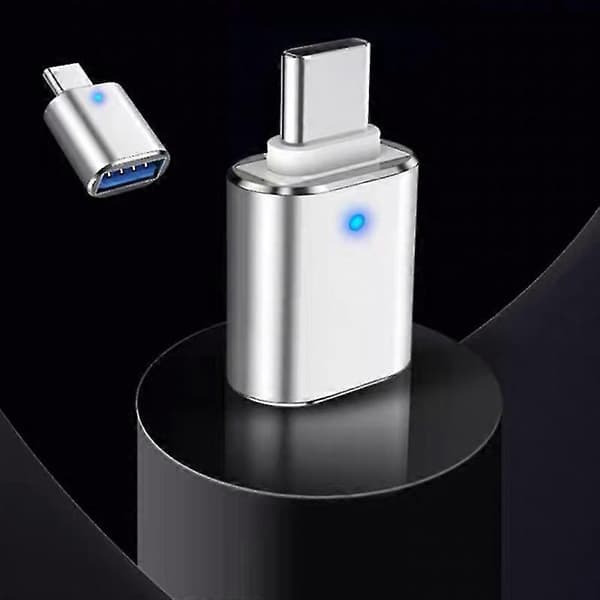 2 stk. adapter USB 3.1 hun til Type-C han konverter OTG data synkroniseringsadapter til telefon, flerfarvet valgfri [ls] Black
