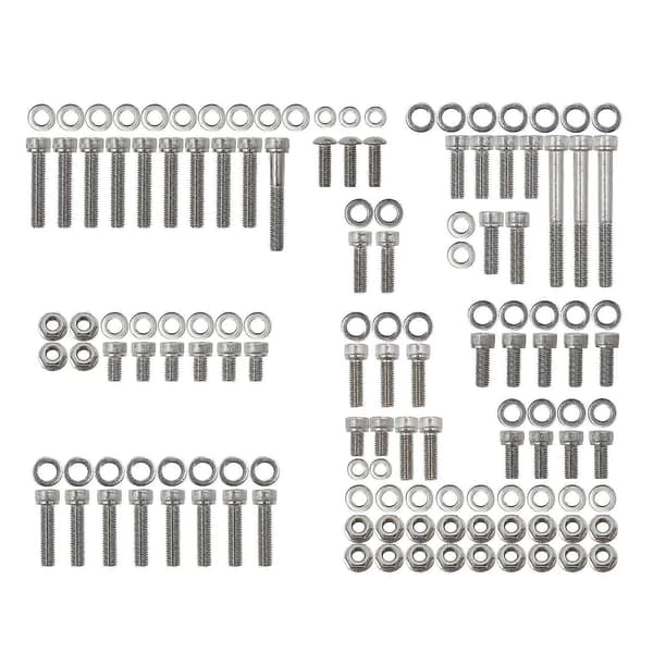 For- Yfz350 Banshee Atv Polert Rustfritt Stål Motor Skruesett—ls