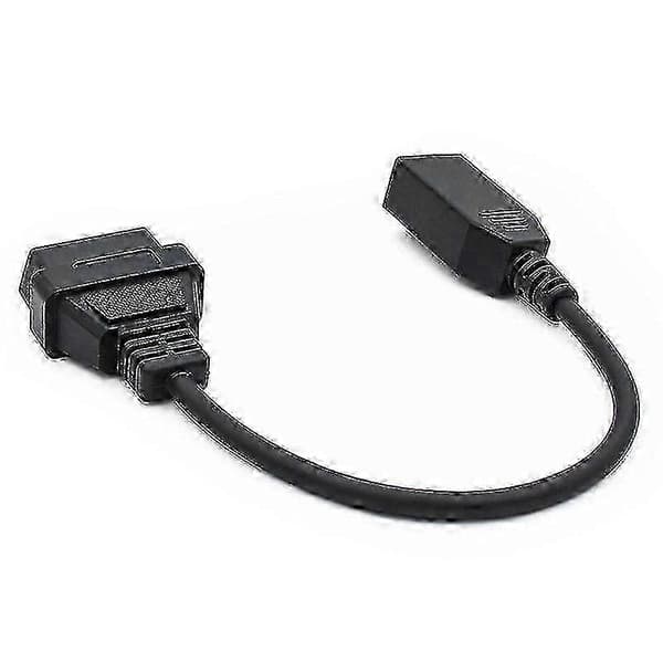 Obd2-kabel til 3-bens Obd1-adapter Obd2 Obdii til 3-bens til 16-bens stik kompatibel Di—ls Svart