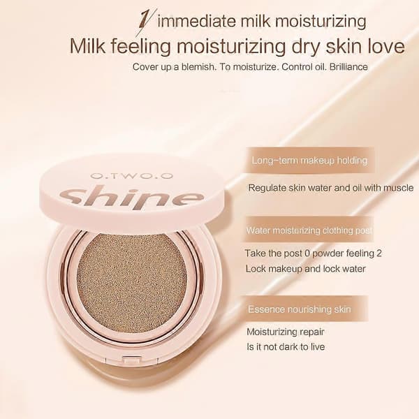 Luftkudde BB Concealer Återfuktande Flytande Foundations CC Cream 3 Färger—ls pink white