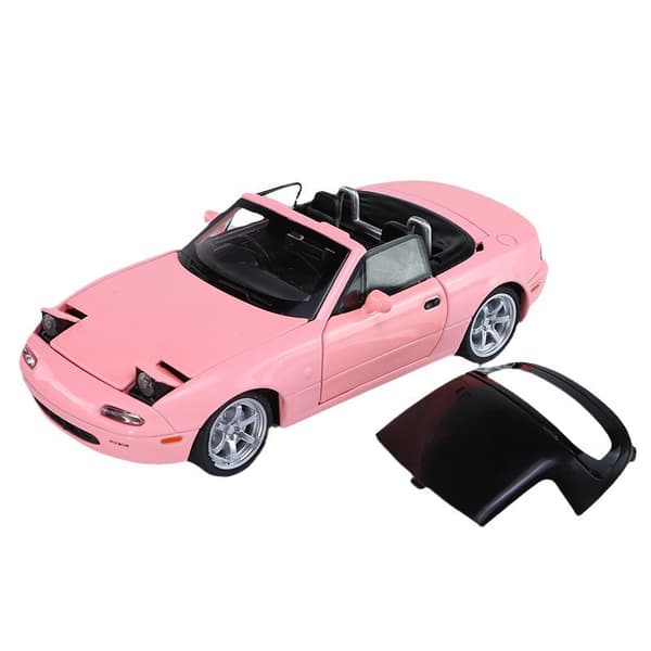 Mazda MX5 Roadster, leluauto, musiikkimallikoriste, pinkki