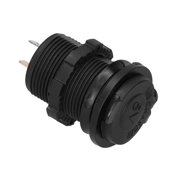 Universal 5V 4.8A Dobbelt USB Bil Motorcykel Båd Oplader Stik Touch Panel Tænd Sluk Støvdæksel Rød LED