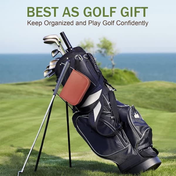 Golf Tilbehør Sæt, Udendørs Sport Læder Golfer Golf Organizer Multifunktionelt Golf Tilbehør Kit med Golfbold—ls