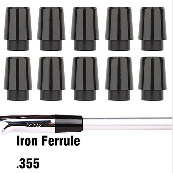 12 stk. Golf Ferrules Kompatible med Jern 0,355 Tommer Tip Jernskaft Golfkølleskaft Sleeve Adaptere