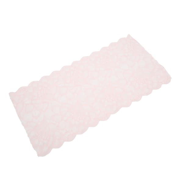 Rosa spetsband 10 yards 23 cm bredd Elegant trim för presentförpackning Brudkläder Broderidekoration