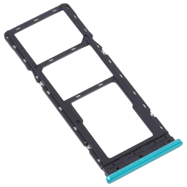 För Tecno Spark Go 2022/Spark 6 Go SIM-kortfack + Micro SD-kortfack Green