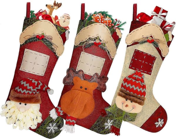 Julestrømper, store julestrømper, julegavepose, julestrømper til ophæng, personlig julepynt, julestrømper til jul