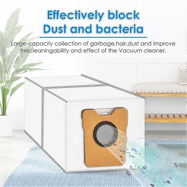 18-pakning støvposer kompatible med Eufy Robot Vacuum Omni C20/ C10 Robot Vacuum Self-Empty Station[ls]