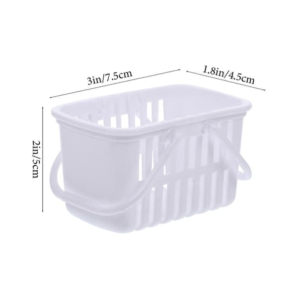 Handlekurvleke for barn Mini hvit supermarked håndkurv 10 stk