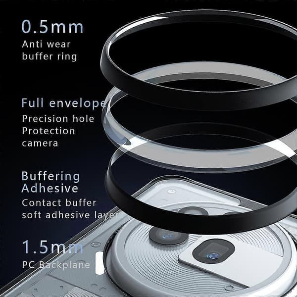 Armor Big Pore PC Hybrid TPU Telefoncover til Nothing Phone 3a Pro Transparent