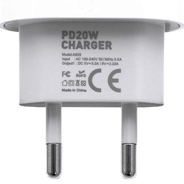 iPhone-laddare - Snabbladdare - Adapter + Kabel 20W USB-C Vit 4-Pack iPhone