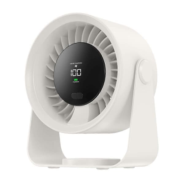 SL622 Bordventilator 100 Hastighed LCD Digital Display Trådløs Bord Væghængt Ventilator til Soveværelse Kontor White