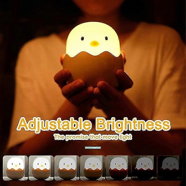 Nattlys for barn, babynattlys, oppladbart nattlys for barn, kyllingnattlys, lite nattlys USB-lading[ls] white light