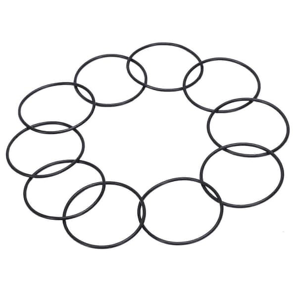 Nitrilgummi tætningsring / O-ring, 46 x 50 x 2 mm, sort, 10 stk.—ls
