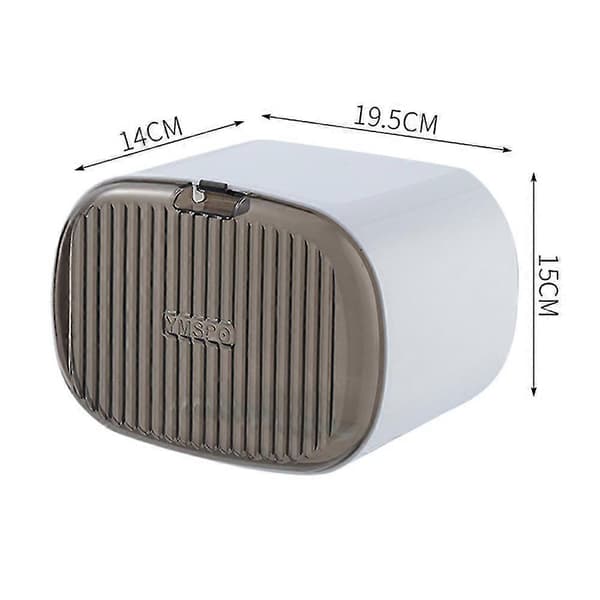 Vanntett toalettpapirholder, veggmontert stansefri papirdispenser White