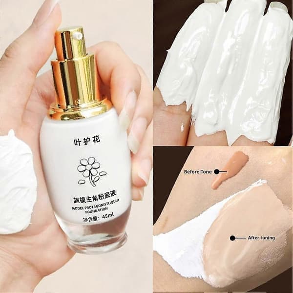 Super Model Flytande Foundation Hållbar Concealer Vattentät Basmakeup—ls Moisturizing version
