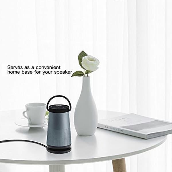Desktop Station Dock Oplader med USB-kabel til Bose Soundlink Revolve Soundlink Revolve+(Sort) Svart