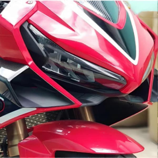 Motorcykel Side Vindvinge Sidespoiler Side Guide Vinge Spoiler til CBR650R 2019-2023 Motorcykeltilbehør—ls Carbon Fiber Pattern