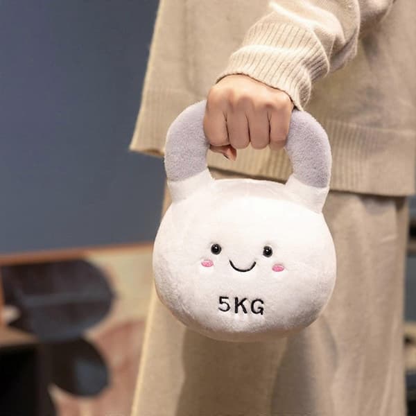 Blød plysj Kettlebell Form Kastepudelegetøj Til Nyfødte Spædbørn Sensorisk Udvikling Sikker Gave Purple