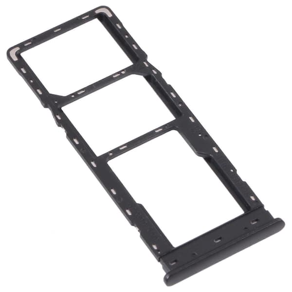 För Tecno Spark Go 2022/Spark 6 Go SIM-kortfack + Micro SD-kortfack Black