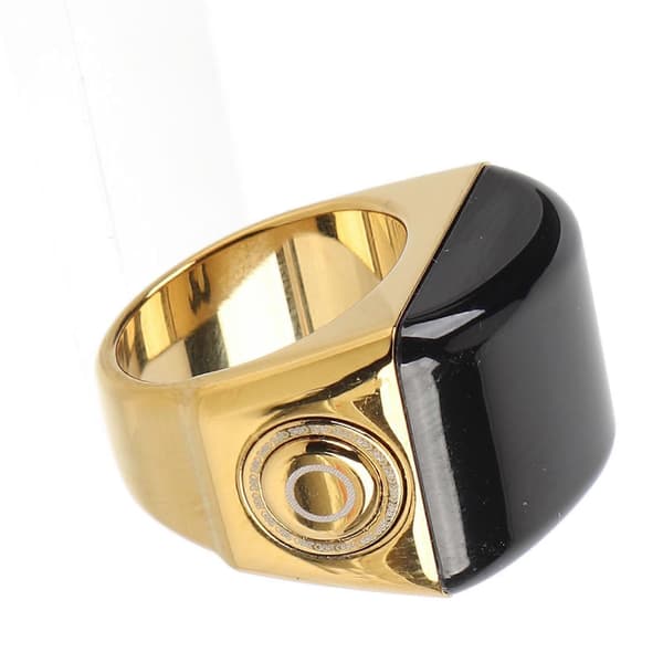 Smart Tasbih-ring i sinklegering IP67 Digital Oppladbar Fingerdisk Bønnepåminnelse Unisex 18mm / 0.7in
