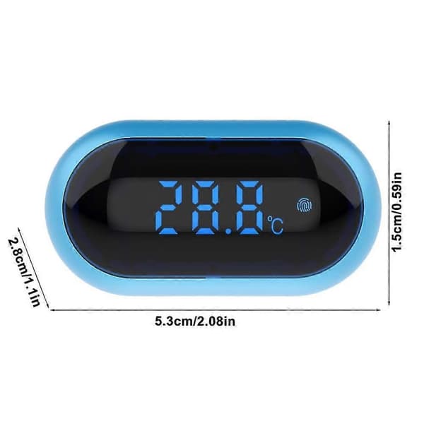 Akvarietermometer Digitalt med Berøringsskjerm og LED-display, Ideelt for Overvåking av Vanntemperatur