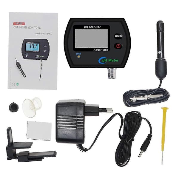 Ph-990 Nøjagtig Ph-måler til Akvarium Multi-parameter Vandkvalitetsmonitor Online Ph-monitor US Pl—ls