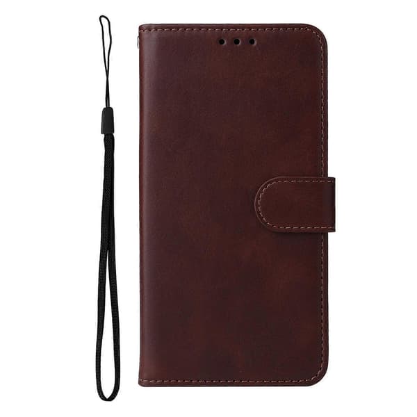 Kompatibel med Honor X5c Plus Fodral Plånbok PU Läder Folio Flip Telefonfodral Brown