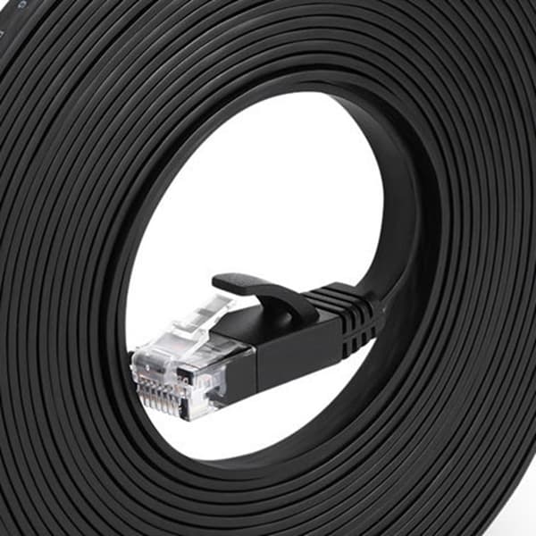1000 Mbps Gigabit Ethernet-kabel 30 m CAT6 RJ45 netværkskabel til routere computere sort