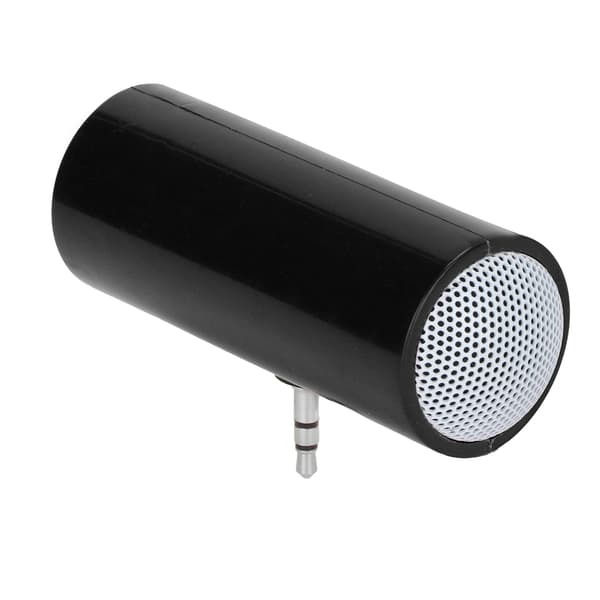 3.5mm Jack Stereo Mini Speaker Portable Wireless Plug-in Speaker for Mobile Phones and Tablets Black