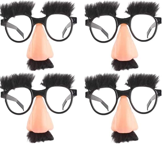 Stykker Store Nese Morsomme Briller Halloween Briller Store Nese Hallow
