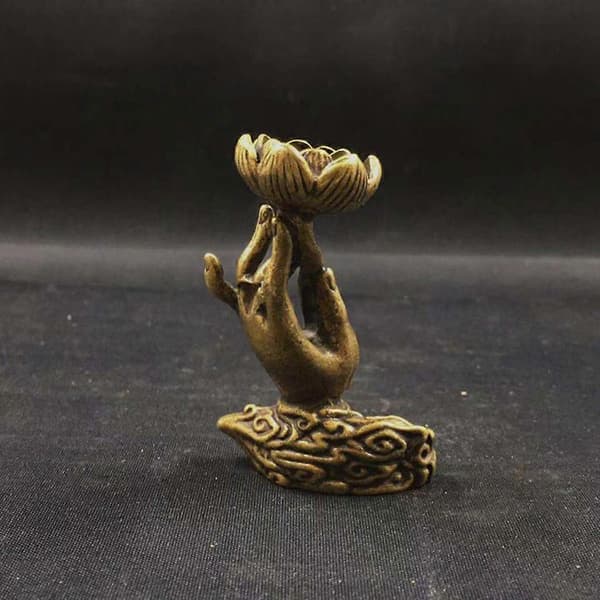 Buddha Hånd Lotus Røgelsesbrænder Buddhistisk Tempel Stille Hjerte Røgelseskar—ls