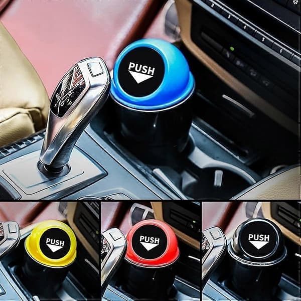 Bil Søppel Mini Avfallsbeholder Organizer Holder Bilinteriør Tilbehør—ls red