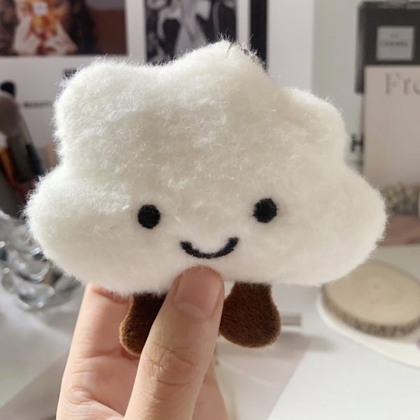 2 kpl Super Cute Kawaii Hymyilevä Kasvot Onnellinen Pilvi Pehmo Pilvi Vauva Naiset Tytöt Avainnauha Riippuva Metalli Avaimenperä Avainnauha