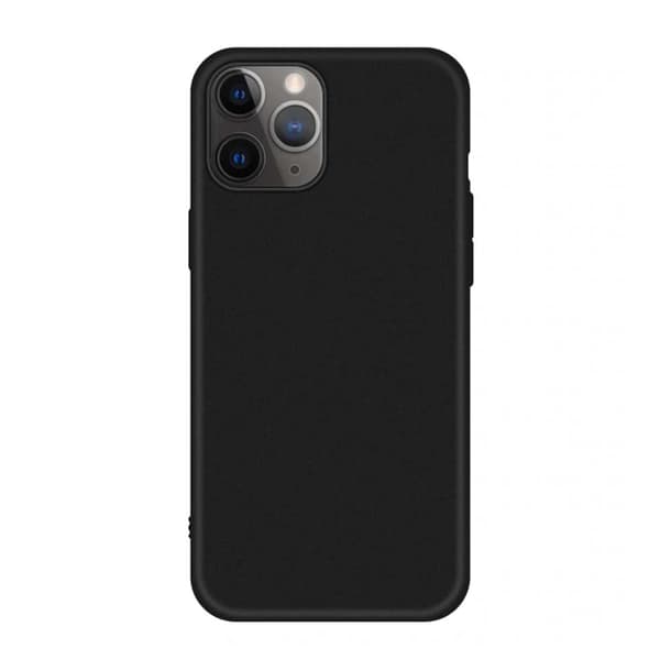 iPhone 12 Tyndt Sort Mobilskal 1mm TPU sort