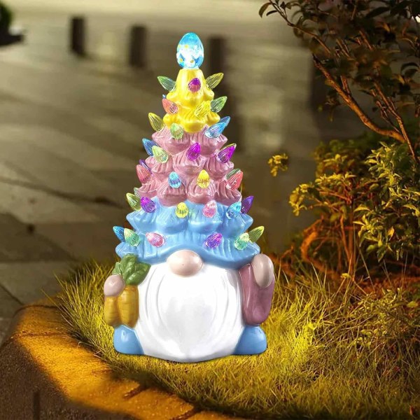 Resin Gnome Figurine – valoisa Resin Gnome -koristeet pihalle | Käsintehdyt joulutontut, joululahjat, talviset pöytäkoristeet