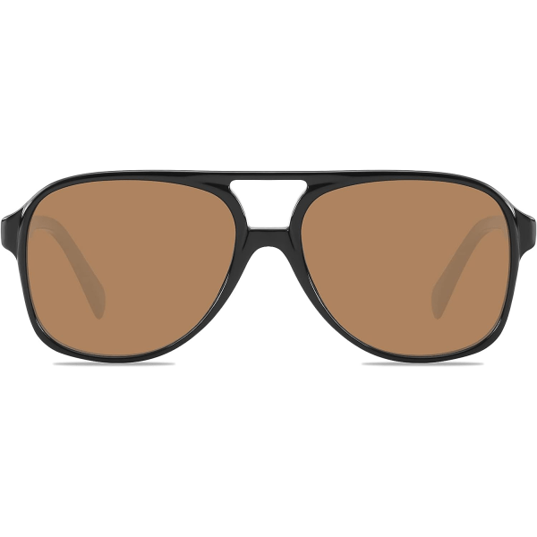 Klassiske Vintage Aviator Solbriller til Kvinder Mænd Store Stel Retro 70'er Solbriller