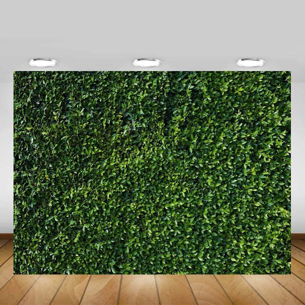 Luonnon teeman vihreät lehdet Taustat Saumaton Valokuvaus Studio Rekvisiitta Vinyyli 7x5ft Taustat Juhlan Koriste Nurmikon Banneri
