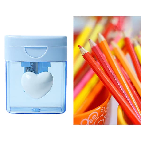Pencil Sharpener for School and Crafts - An Efficient, Smooth, Durable, and Portable Desk Accessory (Blue) blue